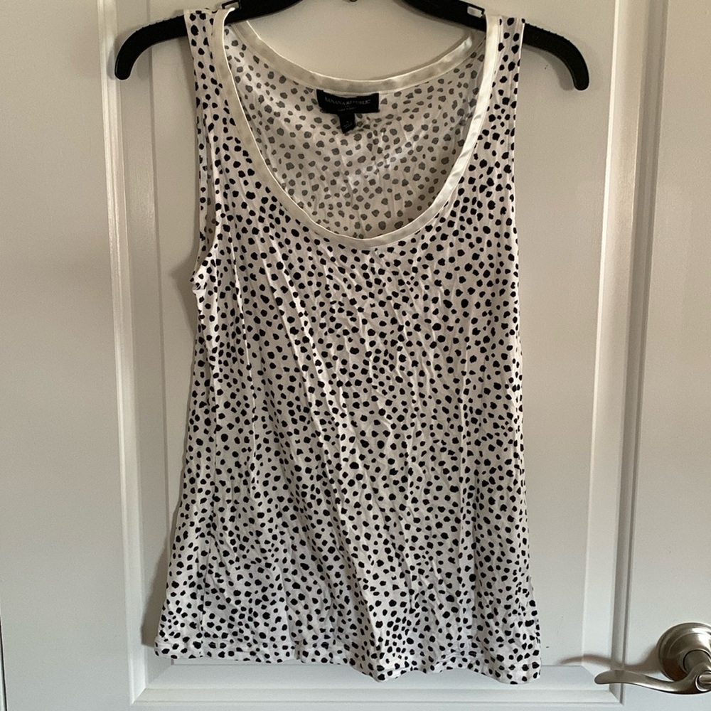 Banana Republic Luxe Touch Spotted Tank Top